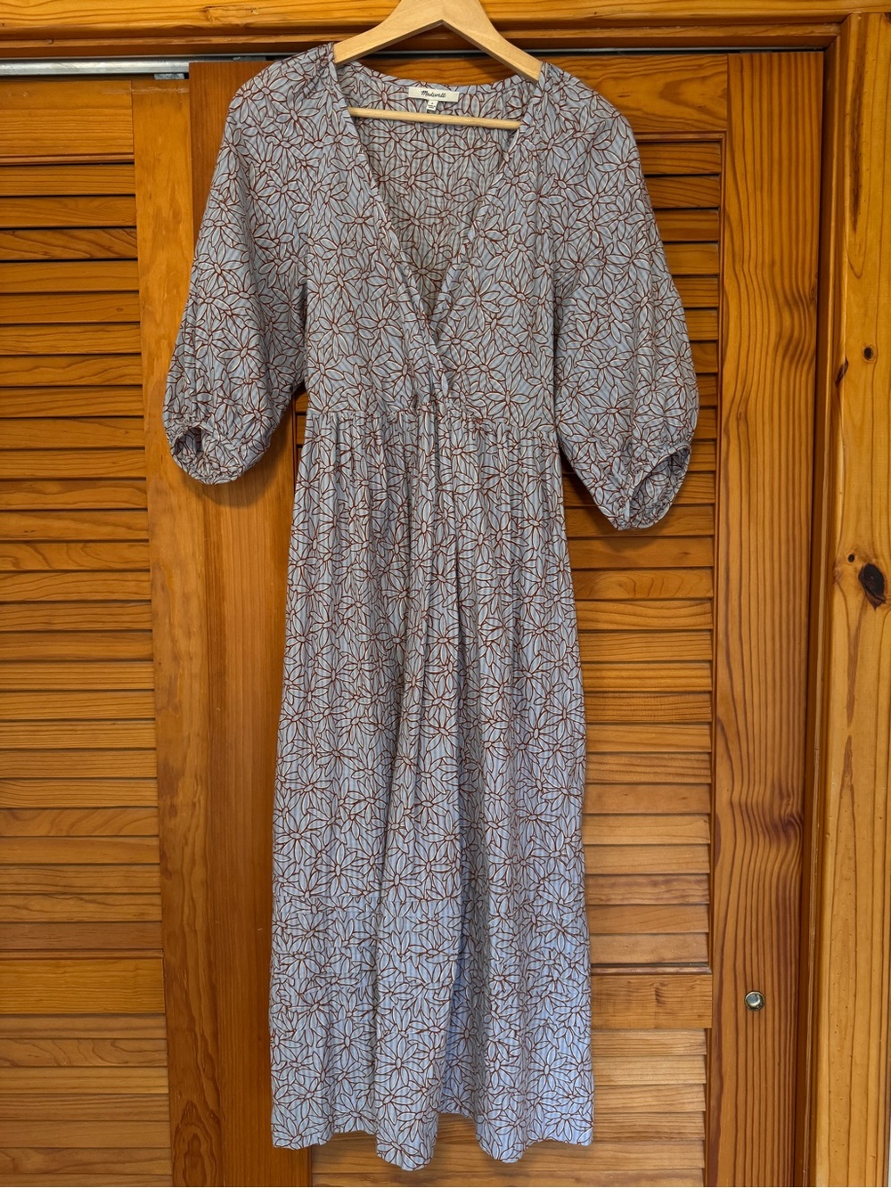 Madewell Purple Floral Dress